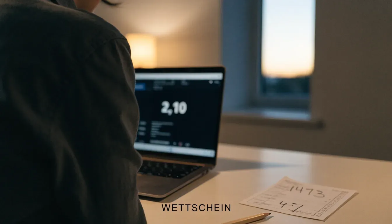 Eine breite Steintreppe führt zu einem hohen Portal aus dunklem Holz, das Licht der Dämmerung liegt auf den Stufen.
