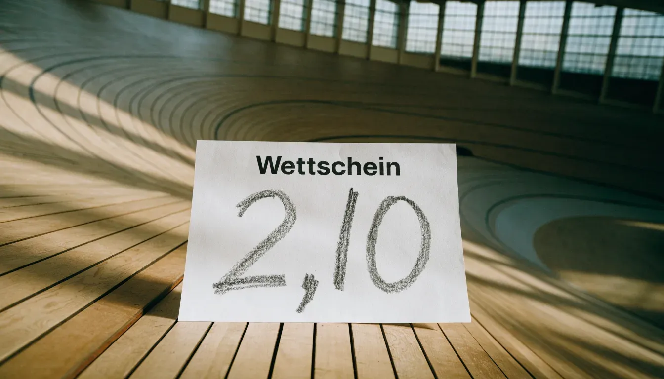Eine leere Radrennbahn mit steilen Kurven und glattem Holzbelag in der Morgensonne.